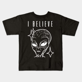 I believe in aliens Kids T-Shirt